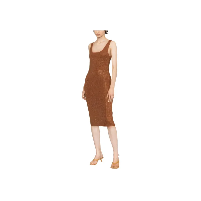 Sandro Fantasia Rhinestone-embellished Midi Dress-1