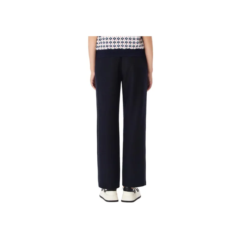 XII BASKET Casual Pants Women's Navy Blue-1