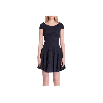 Alaïa V neck Mini Dress