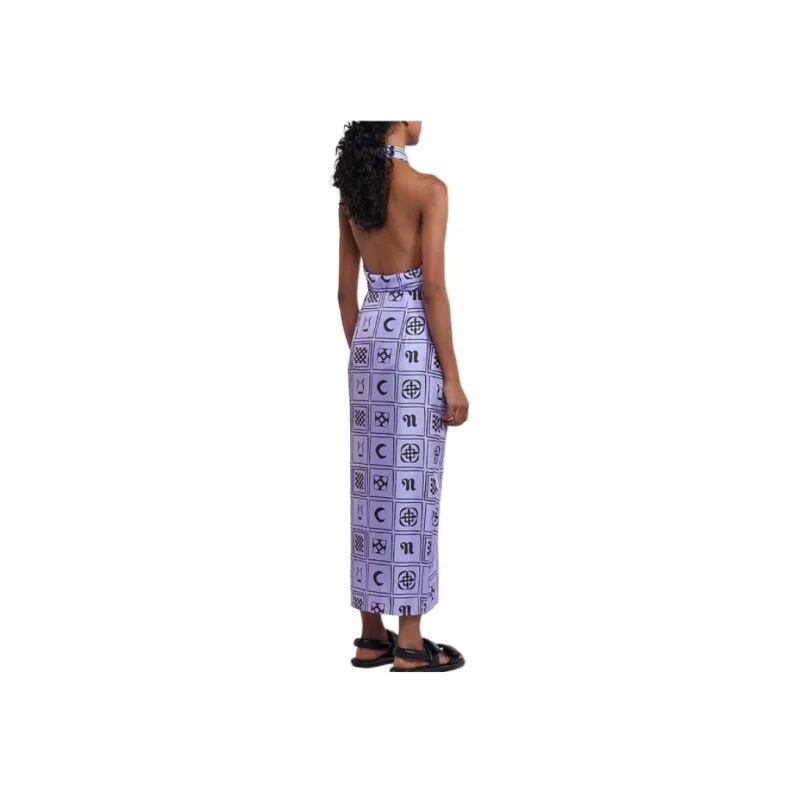 NANUSHKA FW23 NICOLET Casual Long Skirts Women's Light Purple-2