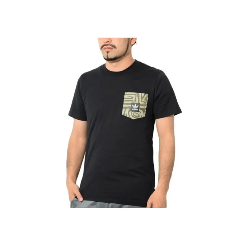 Adidas Originals Skateboarding Dakari Pocket S/S Tee T Shirt Men's Black-0