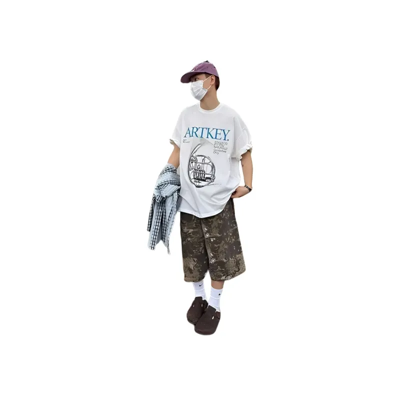 RAMPAGE Denim Shorts Unisex Camouflage-0