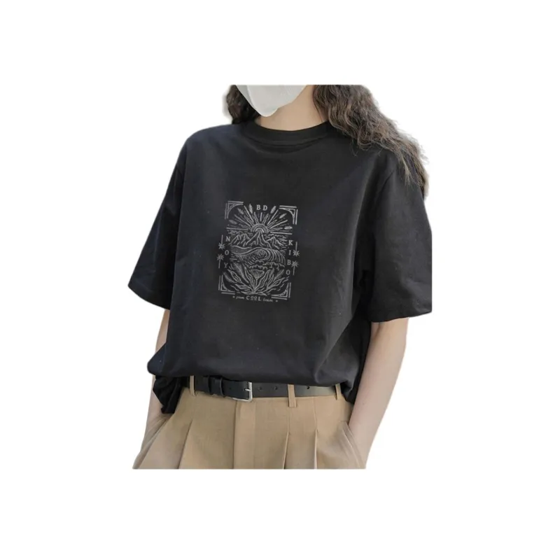 Weixi T Shirts Women's Black-2