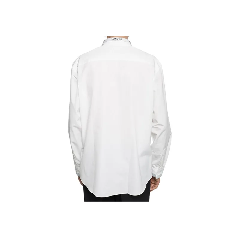 Burberry Shirts Men White-2