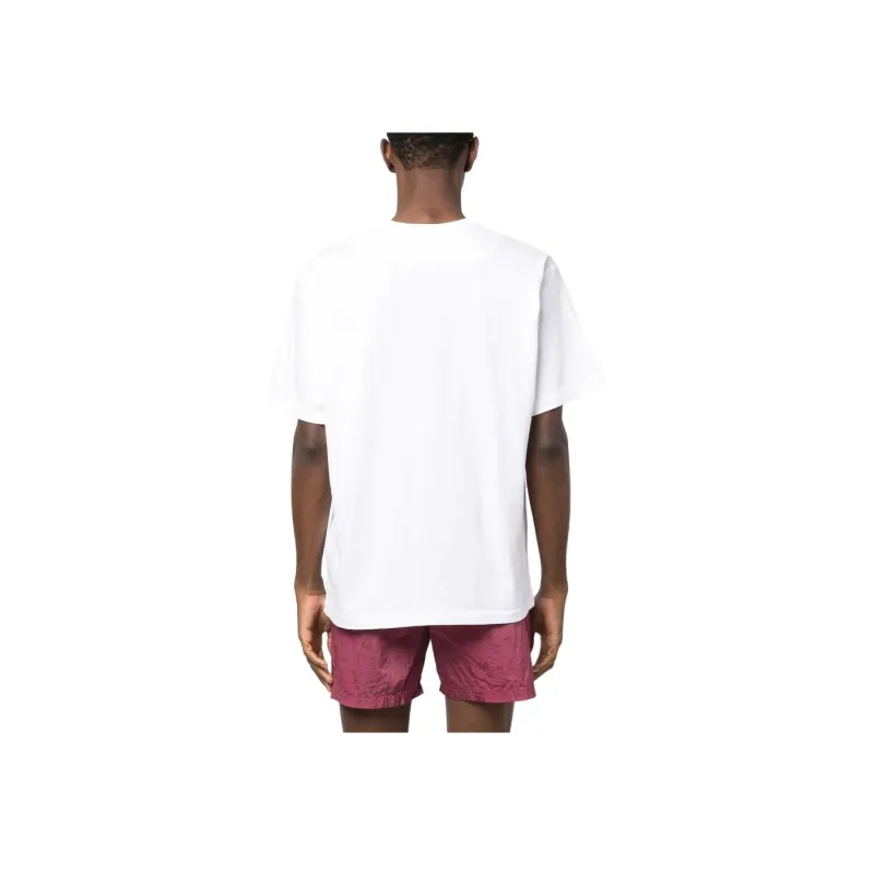 STONE ISLAND Logo Embroidered Crewneck T Shirt-2