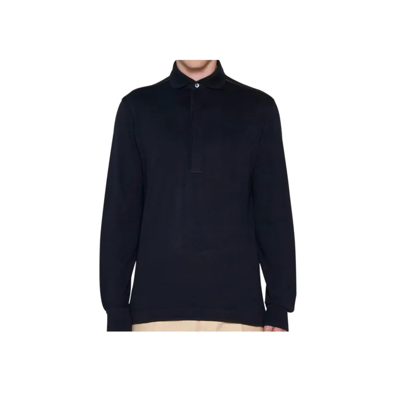 Zzegna Long Sleeved Polo Shirt-3