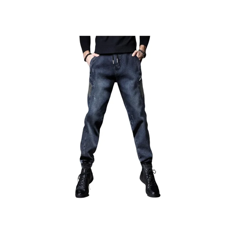 Devanro Casual Pants Men's Black-8