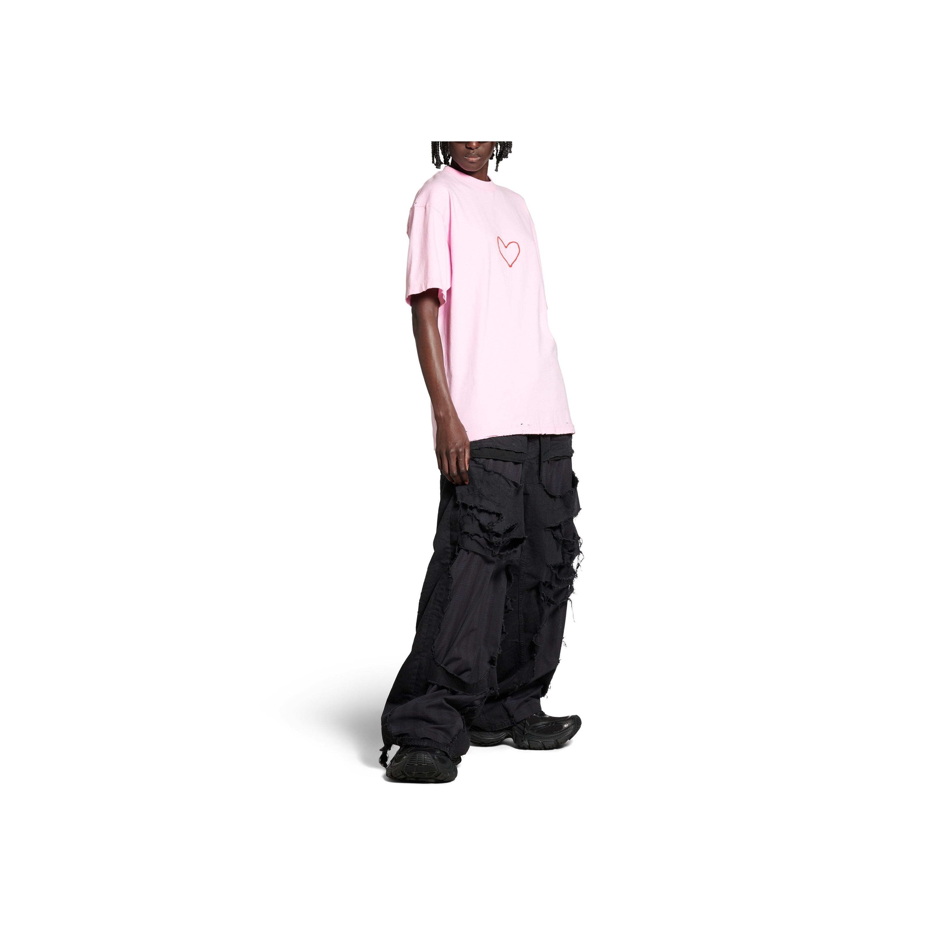 【関税・送料込み】BALENCIAGA PANTS DARK PINK COTTON PANTS DARK PINK COTTON PANTS