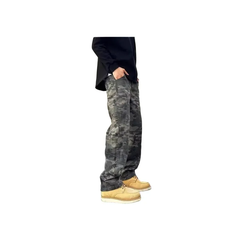 KVIV Jeans Men's Army Green Camouflage-1