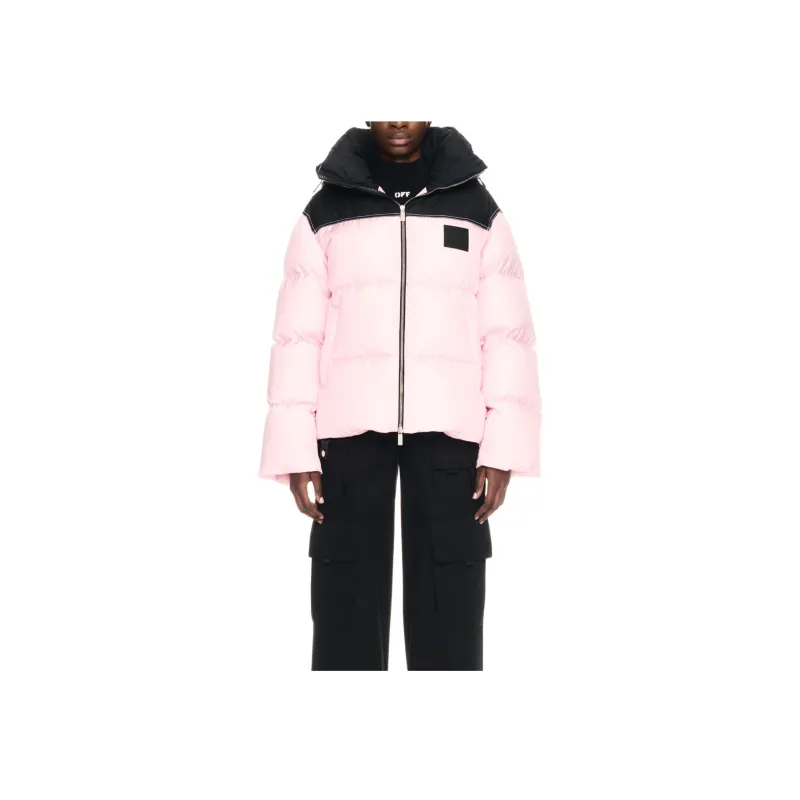 OFF WHITE Logo appliqué Puffer Jacket-1