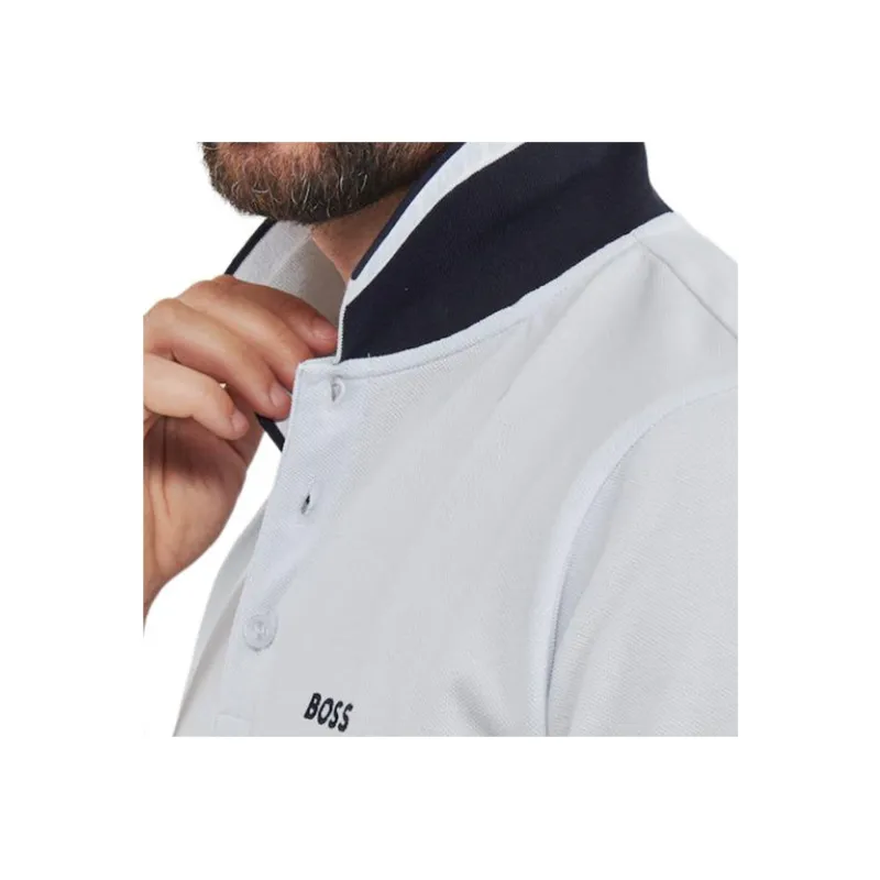 Boss Logo embroidered Polo Shirt-5