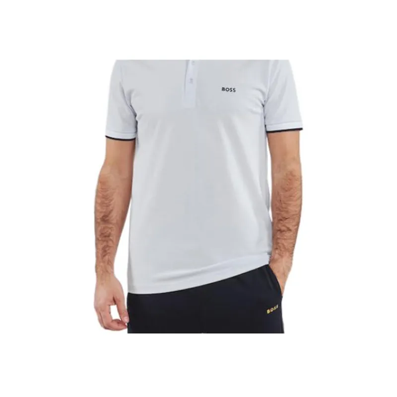 Boss Logo embroidered Polo Shirt-4