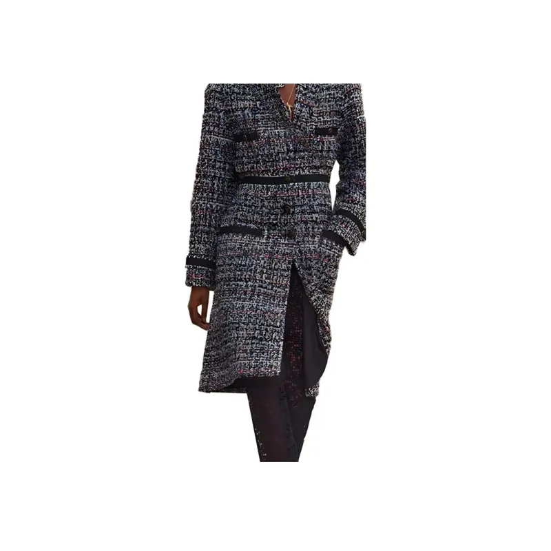 CHANEL Coats Women's Black-4