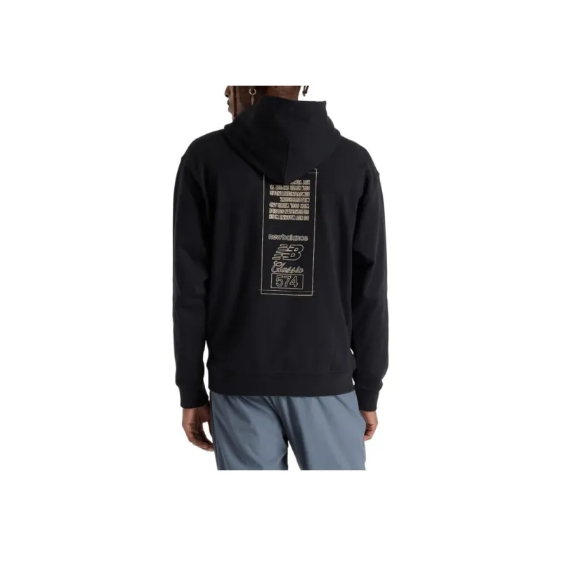 New Balance Athletics French TerryNB 574 Classic Sweatshirt Men's Black-1
