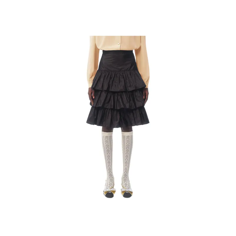 Valentino High Waist Ruffled Skirt-1