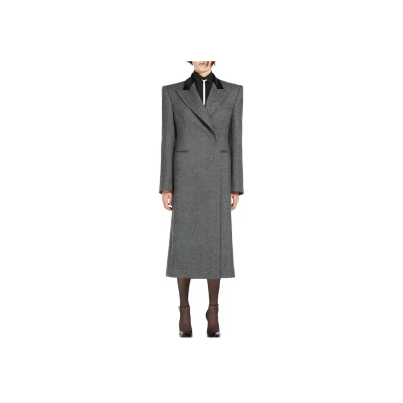 SportMax Coats Unisex Dark Gray-2