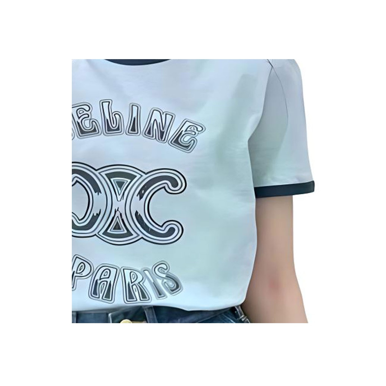 Tシャツ・カットソー IONSEOUL Paris Washing Half T Moon print T-shirts/ムーンプリントTシャツ（Tシャツ