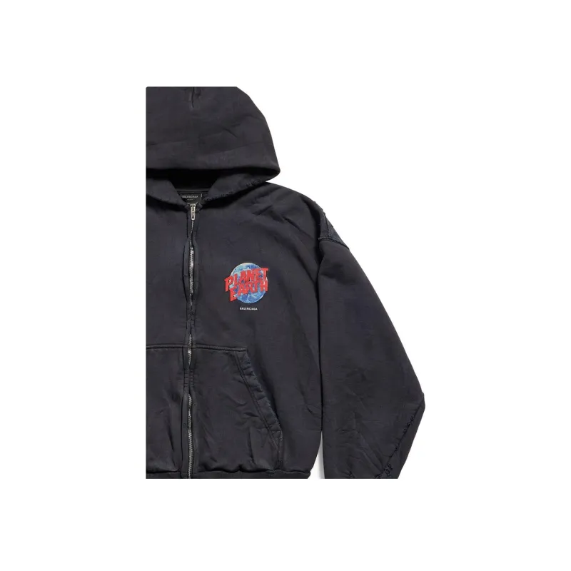 Balenciaga Zip Up Hoodie-4