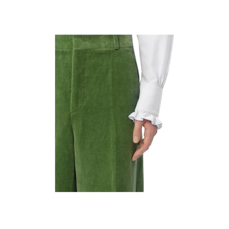 Valentino Garavani Jacquard Hem Straight Leg Trousers-9