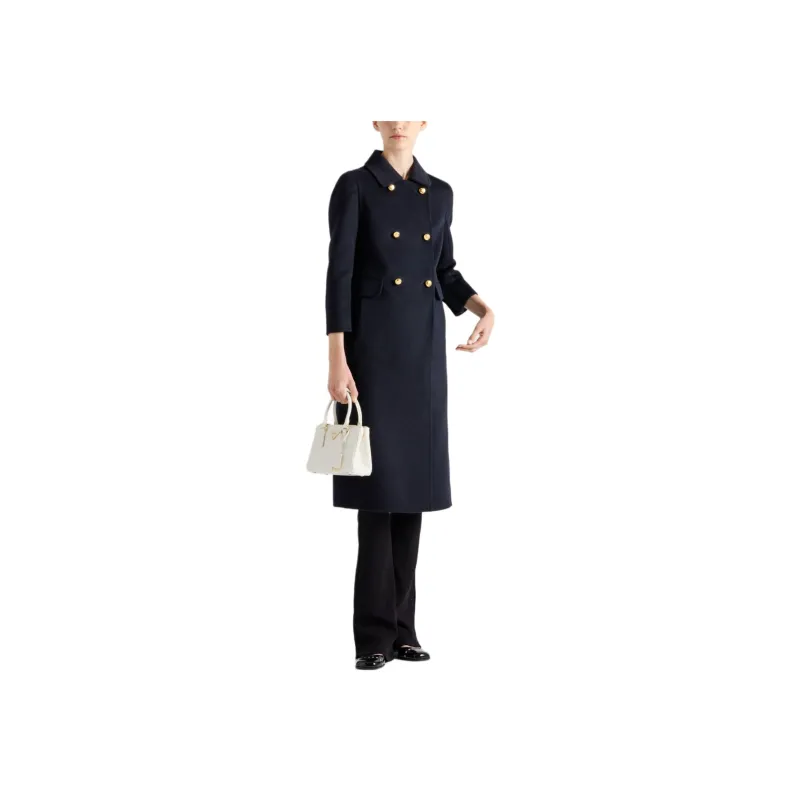 PRADA Double breasted Cashgora Coat-1