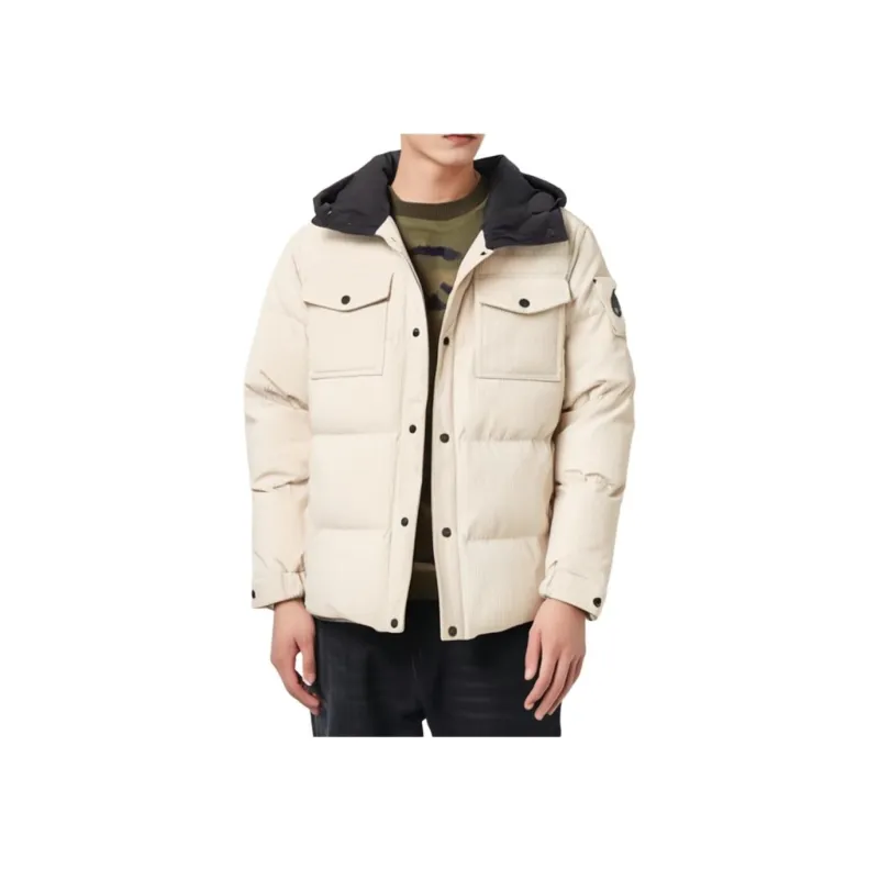 Moose Knuckles Down Jackets Men Porcelain White-2