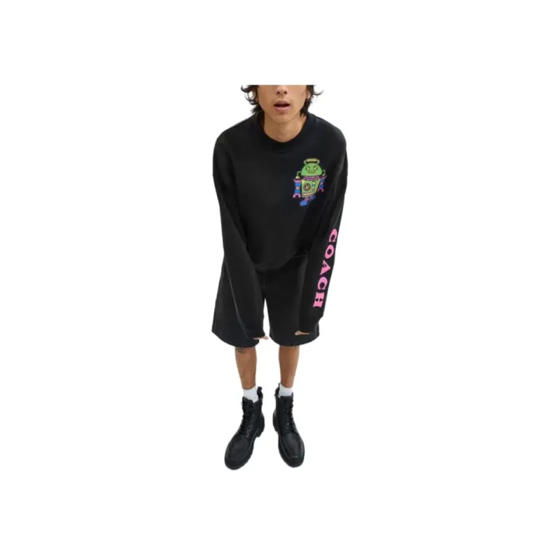 COACH FW24 Sweatshirt Men's Black-1