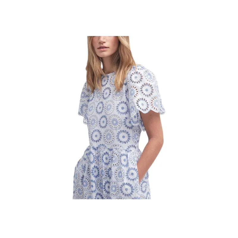 BARBOUR FW24 Short-Sleeved Dresses Women's White-3