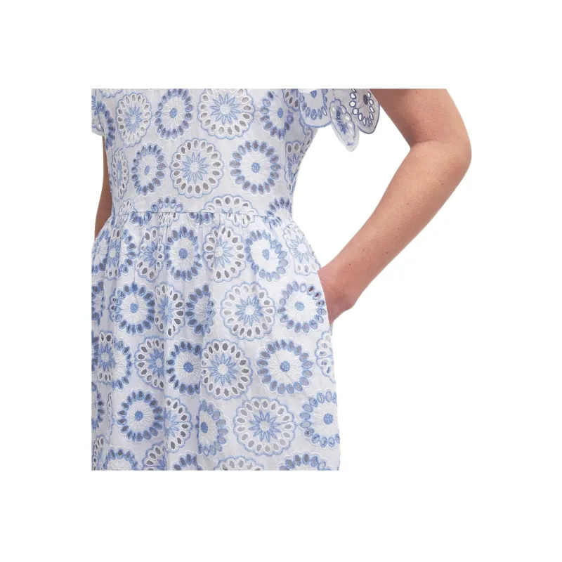 BARBOUR FW24 Short-Sleeved Dresses Women's White-5