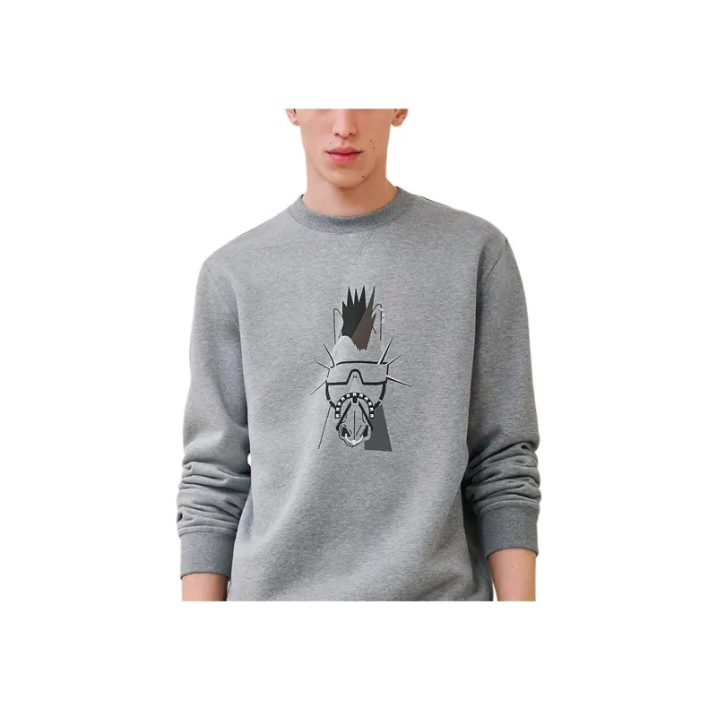 HERMES SS24 Sweatshirt Men's Gray-3