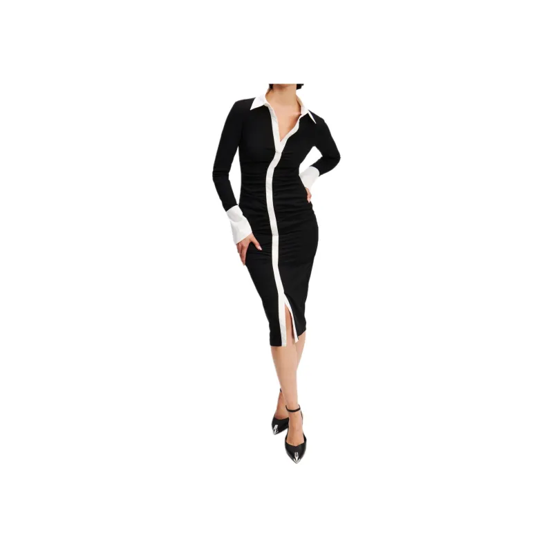 Karl Lagerfeld Long sleeved Polo Dress-1