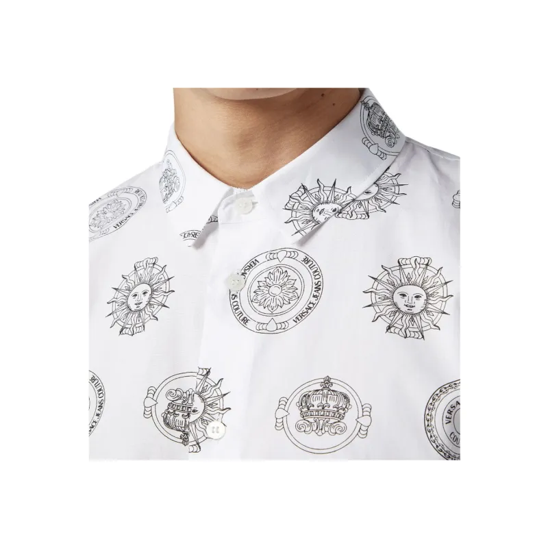 VERSACE JEANS COUTURE Shirts Men White-3