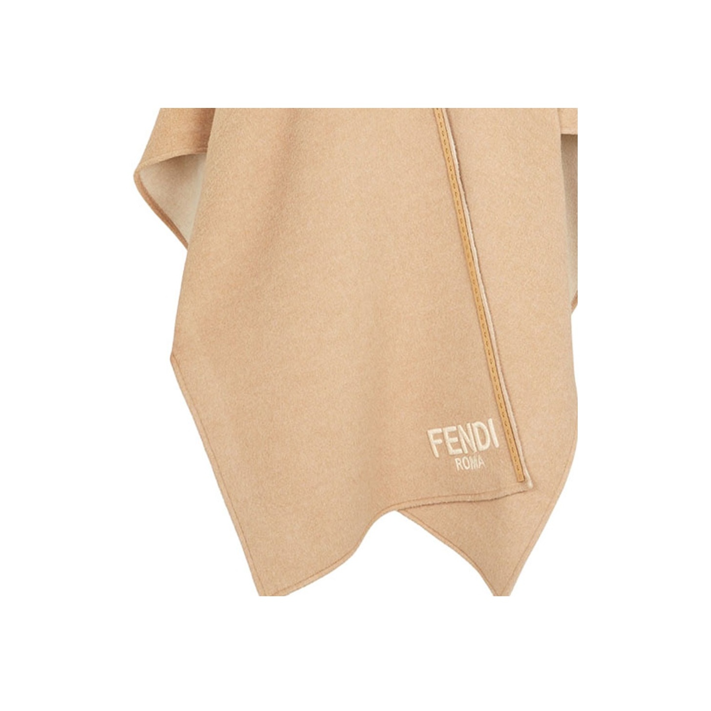 FENDI Logo Embroidered Cape Jacket - POIZON