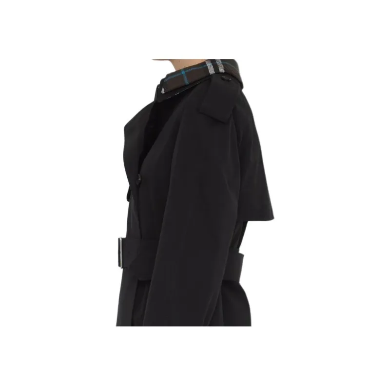 Burberry Double Breasted Belted Waist Coat-2