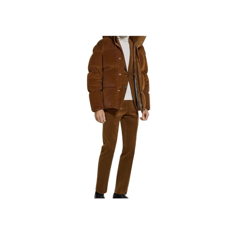Zegna Cashco FW24 Casual Pants Men's Dark Brown-1