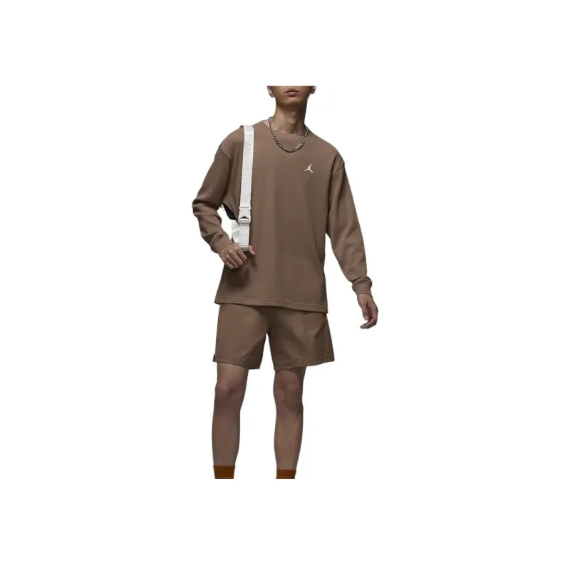 Jordan Essentials Sweatshirt Men's Antique Brown/Sail White-2