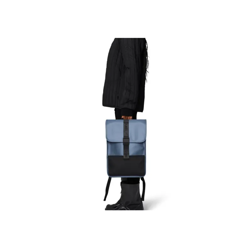 Rains Polyester Backpack Mini Unisex Bay Blue-3
