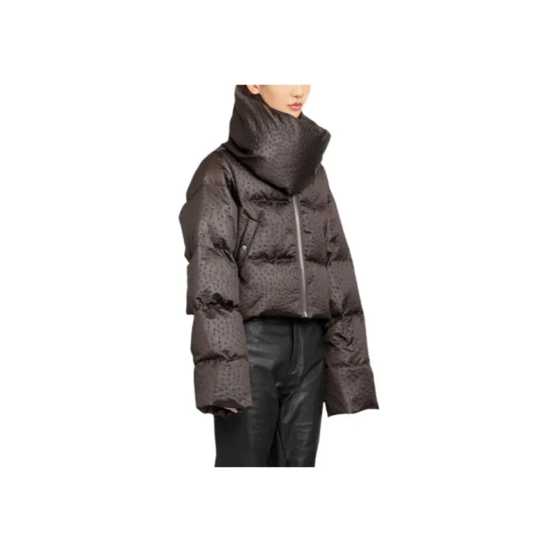 RICK OWENS Funnel neck Puffer Jacket-4