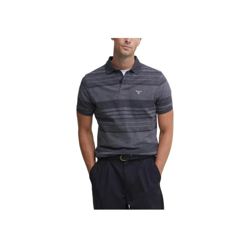 BARBOUR FW24 Polo Shirt Men's Charcoal Gray-1