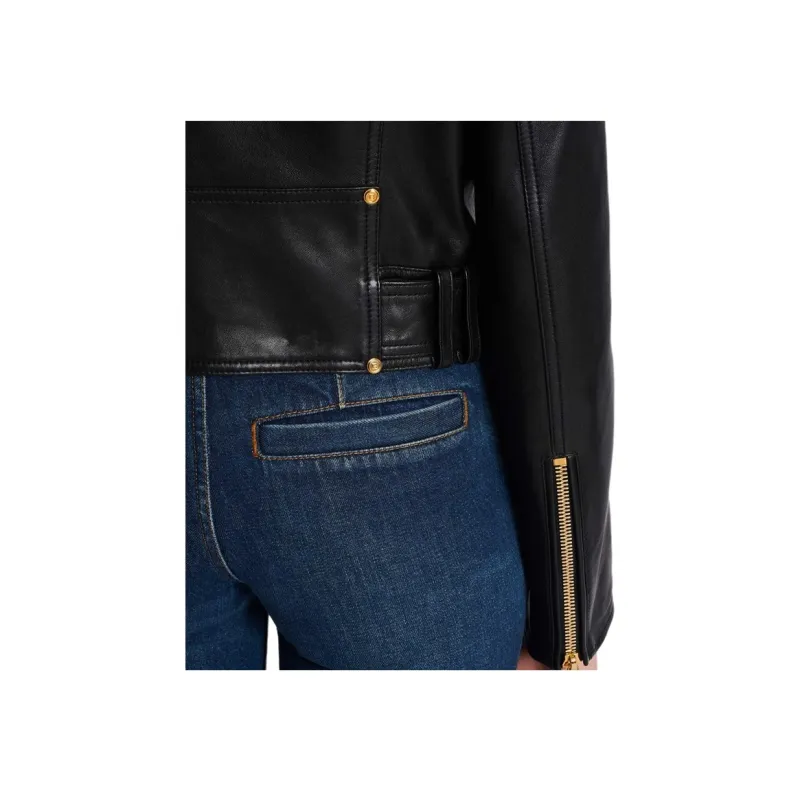 BALMAIN Belted Cropped Jacket-5