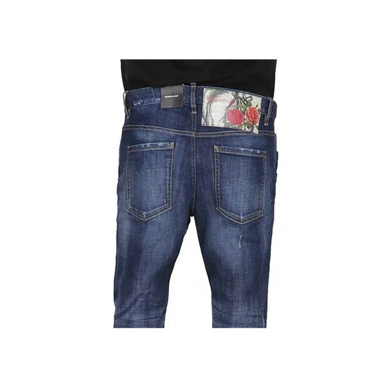 DSQUARED 2 Jeans Men Navy Blue-5