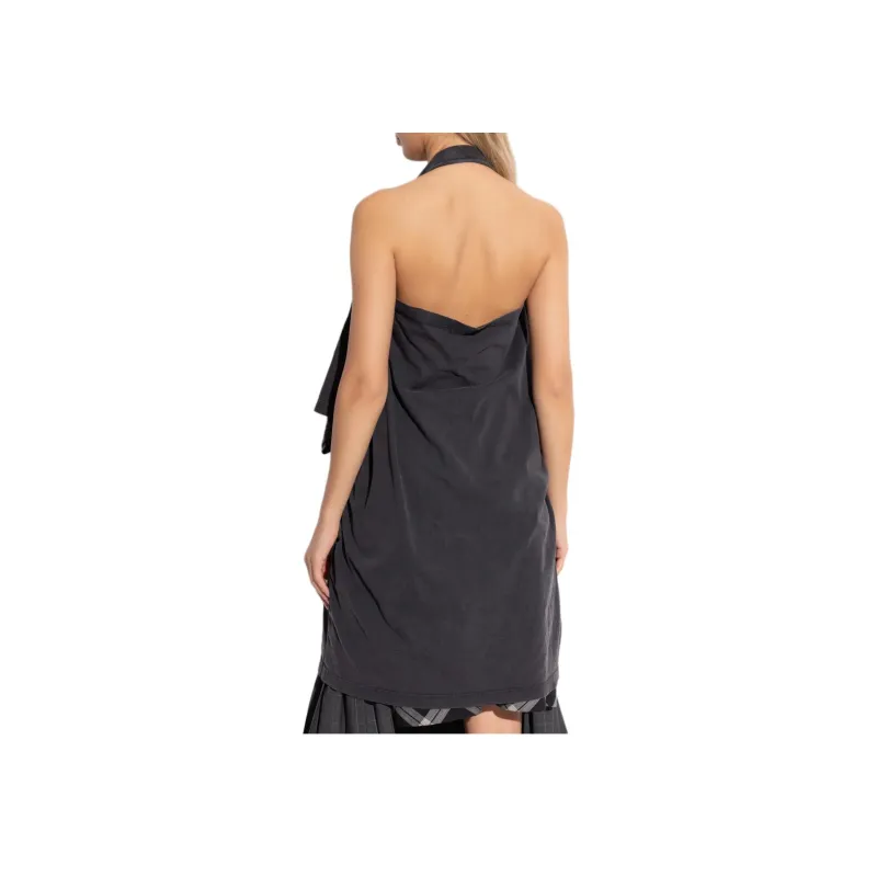 Balenciaga Pulled Halterneck T Shirt Dress-2
