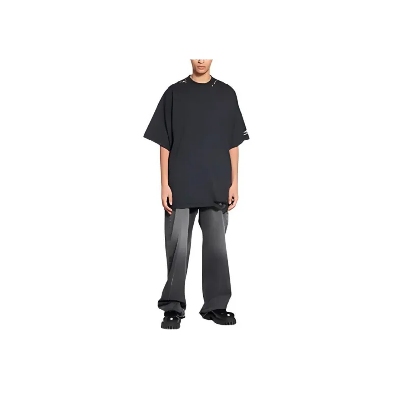 Balenciaga Strike T Shirt Regular Fit Women's Black-3
