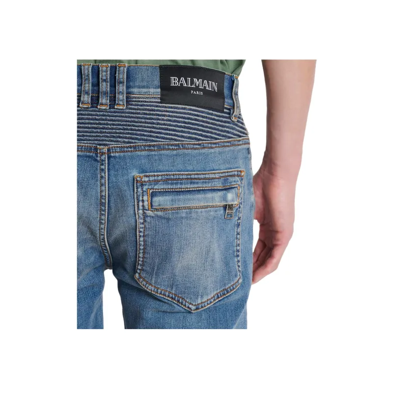 BALMAIN Slim Fit Biker Jeans-5
