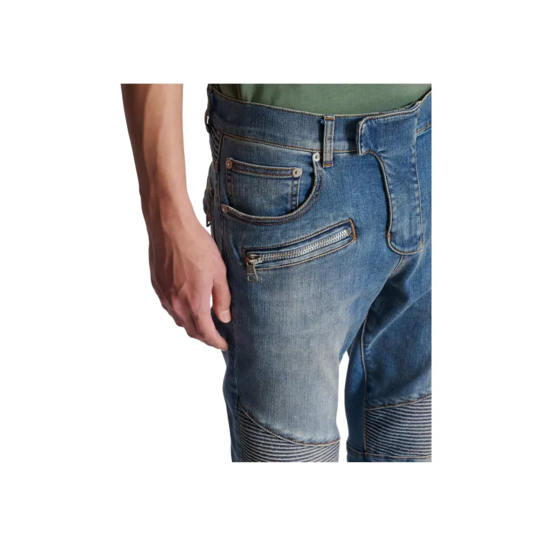BALMAIN Slim Fit Biker Jeans-4