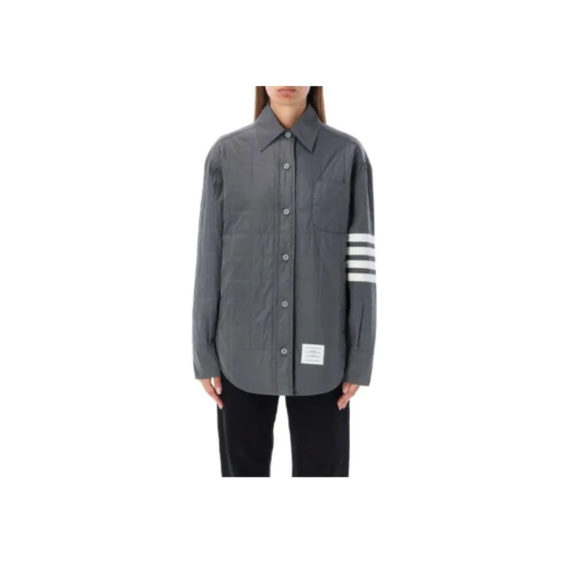 THOM BROWNE Down feather Quilted Shirt Jacket-2