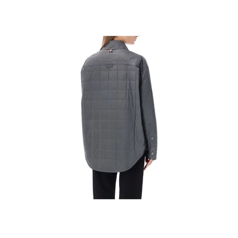 THOM BROWNE Down feather Quilted Shirt Jacket-3