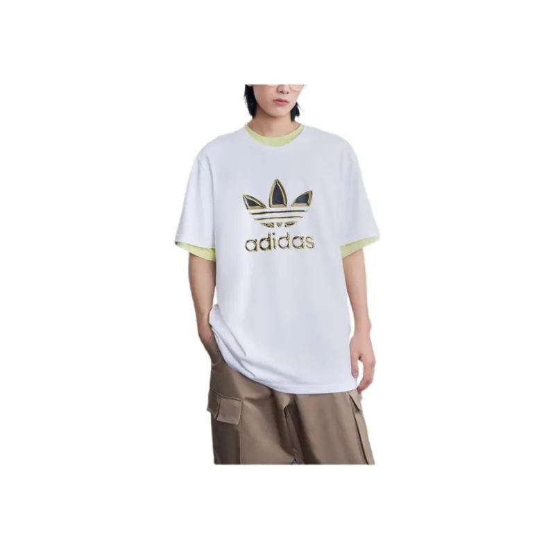 Adidas Originals T Shirt Set in Shoulder Men's White-2