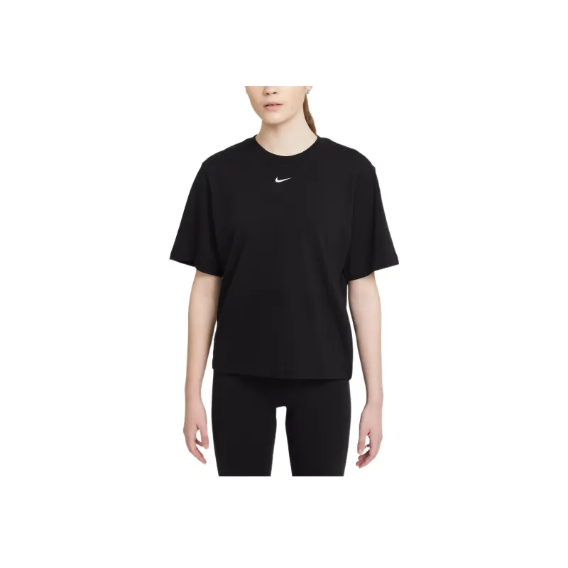 Nike Sportswear Essential Women'ss Oversized Crewneck T-Shirt Black-2
