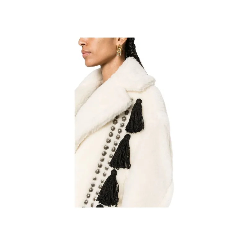 MaxMara Faux-fur Double-breasted Coat-4