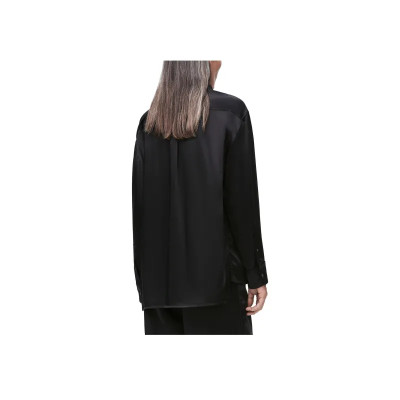 LOEWE SS25 Women's Pre Selection Collection Pajama Top Women's Black-2